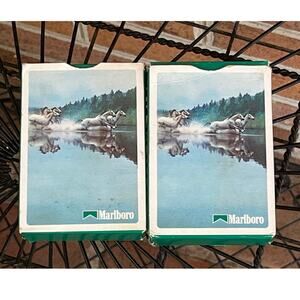 (2) Decks Vintage 1989 Marlboro Playing Cards